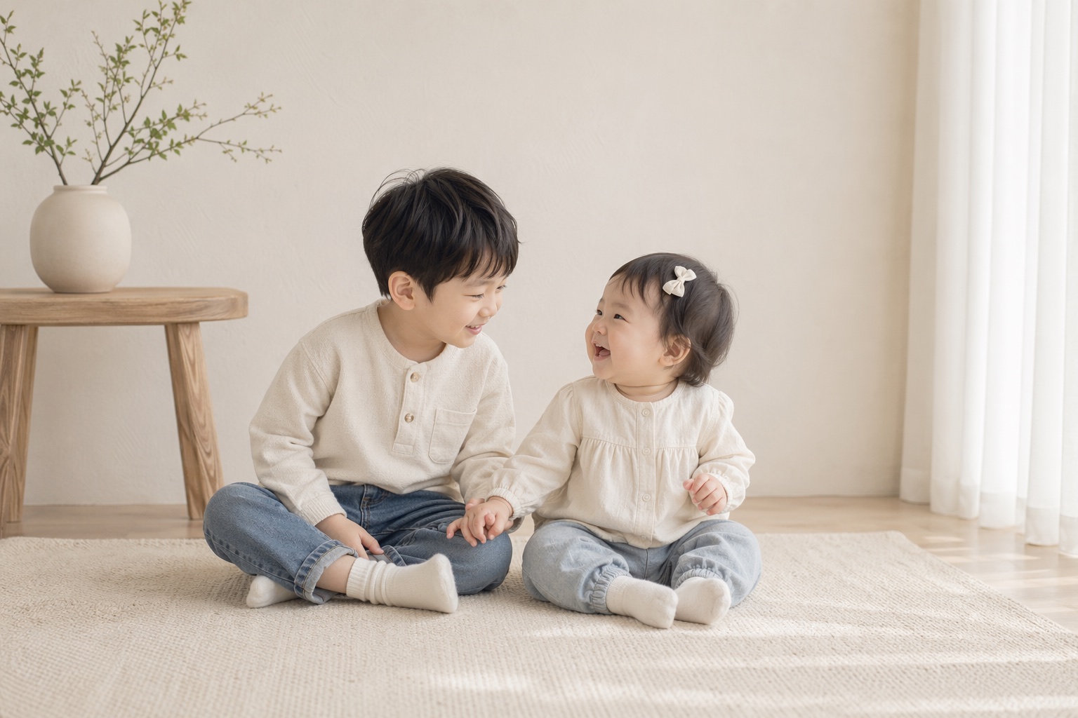 兄弟姊妹韓式兒童攝影