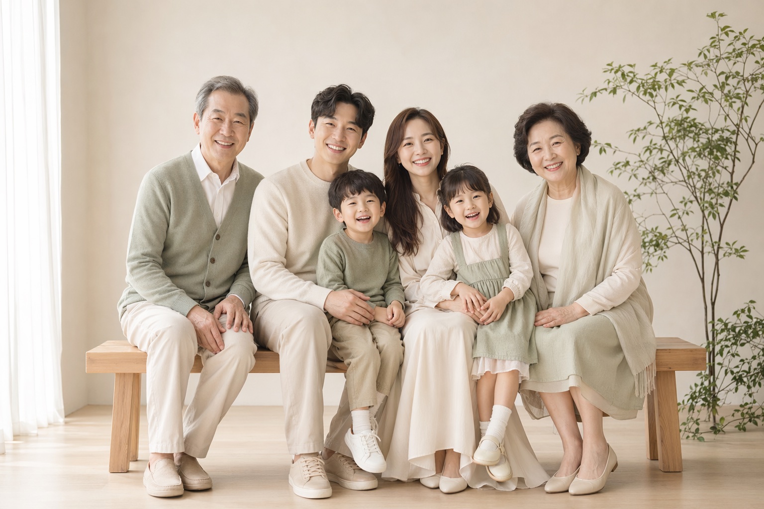 韓式三代全家福攝影